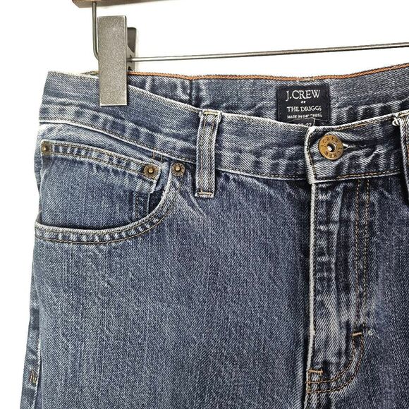 J. CREW The Driggs Men's Straight Leg Medium Wash Zip Fly Blue Denim Jeans 29x32 - Picture 2 of 8